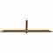 Ekena Millwork Eugene Smooth Timber Gable Bracket, Western Red Cedar, 72"W x 21"H x 1 1/2"D x 3 1/2"F, 7/12 Pitch GBW072X21X0204EUG00SWR - alternate 4
